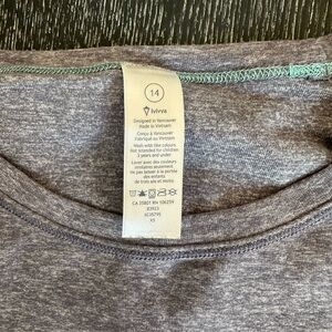 Ivivva super soft gray shirt size 14
